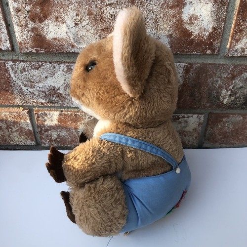 Dakin Vintage Merry Mouse 8” Plush 1981 Priscilla Hillman Blue Overalls Toy - Picture 2 of 11