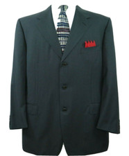 Canali Men's Pure Wool Solid Dark Gray Italian Blazer Jacket Sport Coat 48 R EUC