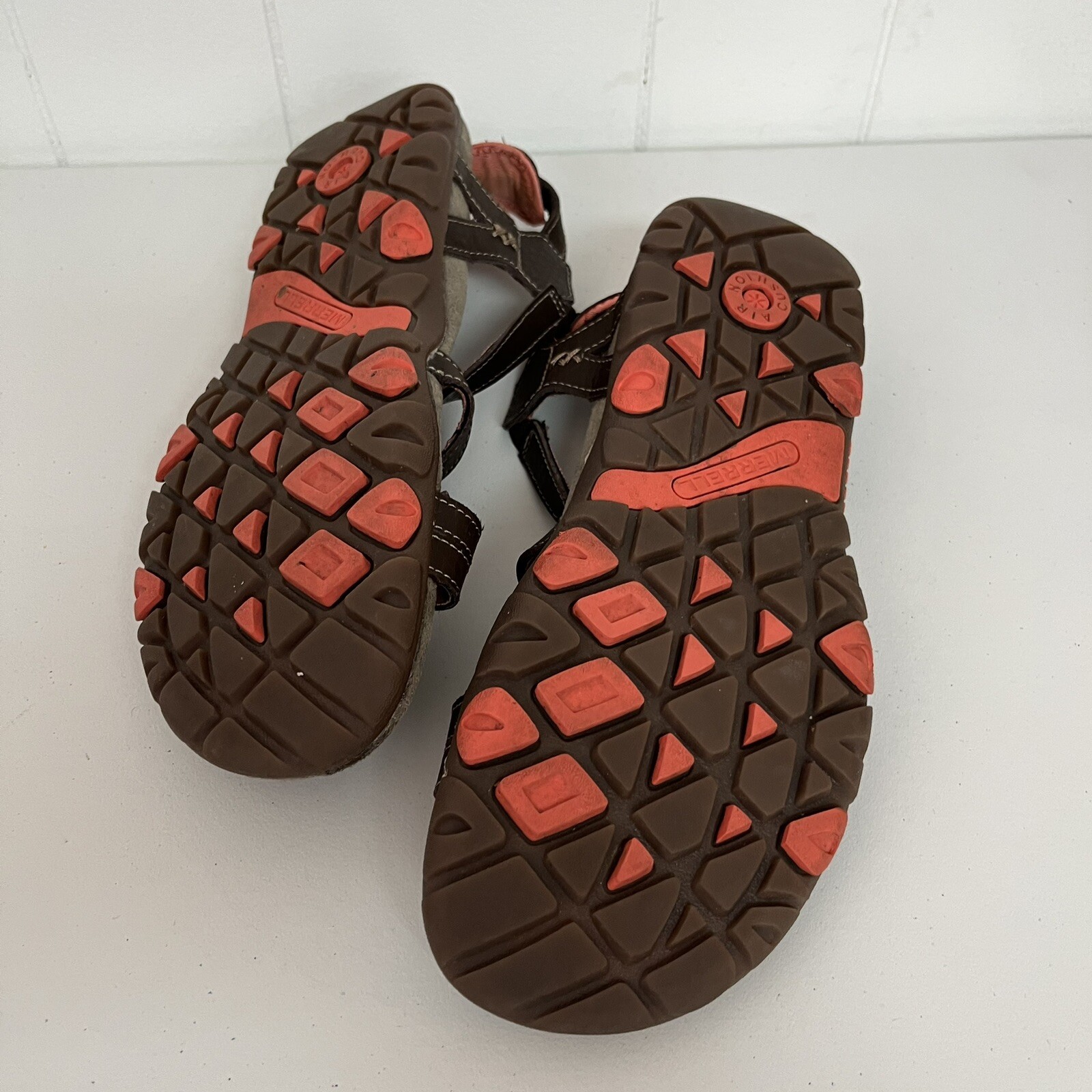 Sandali Merrell in pelle marrone cacao corallo J289634C donna taglia 9