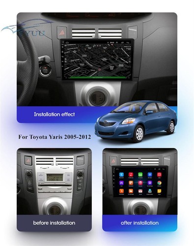 9 inch Android 11 Stereo Radio GPS Head Unit Player For Toyota Yaris 2005-2012 - Picture 5 of 12