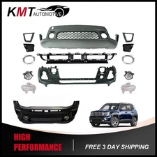 For 2019-2023 Jeep Renegade Complete Front Bumper Cover Kit W/Grille Fog Lights
