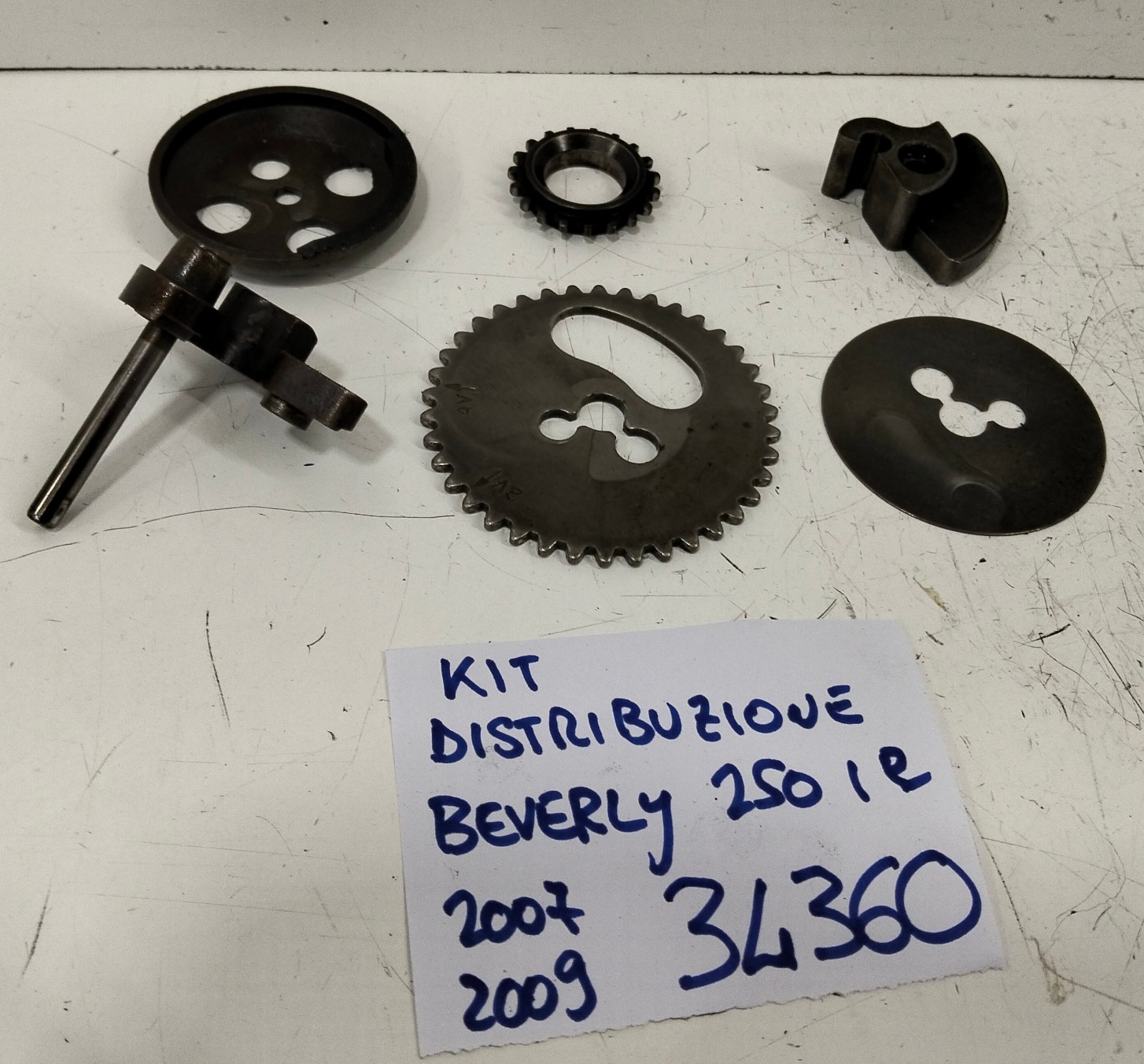 KIT DISTRIBUZIONE PIAGGIO BEVERLY 250  2007 2008 2009 VEDI📷