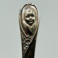 Gerber Baby Spoon Winthrop Silverplate 5.5 Long Handle Vintage Nice Spoon