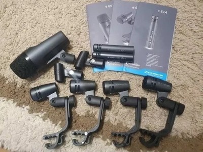 NEU Schlagzeug Sennheiser 600 e600 Drum Mikrofon Paket mit e602 e604 e614 UK