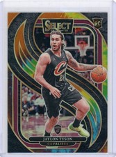 2024-25 Panini Select Premier Level Tie Dye Rookie #182 Jaylon Tyson No 6 of 25