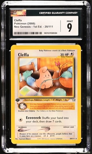Cleffa (1st Edition) graded CGC 9 for sale on eBay