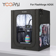 For Flashforge AD5X 3D Printer Enclosure Side transparent window LED light