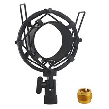 53-58mm Microphone Shock Mount Anti Vibration Mic Suspension Mount Aluminum A...