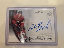 Derek Boogaard 2005-06 SP Authentic Sign Of The Times Rookie Card Auto RARE . rookie card picture