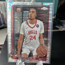 Noa Essengue Pulsar Refractor Chicago Bulls Rookie #262 Topps Chrome 2025-26