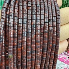 2x4mm Natural Flower Red Jasper Heishi Disc Spacer Beads for Jewelry Making DIY