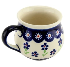 Polish Pottery 8 oz Lady Mug with Handle – Zaklady Boleslawiec Polish Stoneware