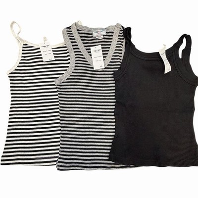 Vintage NWT Hard Tail Forever Women s Lot Of 3 Ribbed Tanks OS Best For Small