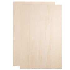 2pcs 2mm Basswood Plywood Sheets 12"x18"x3/32" Plywood Boards Craft Wood Sheet