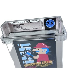 NES Wrecking Crew 3-Screw WATA 7.5 CIB Complete Black Box Graded Game