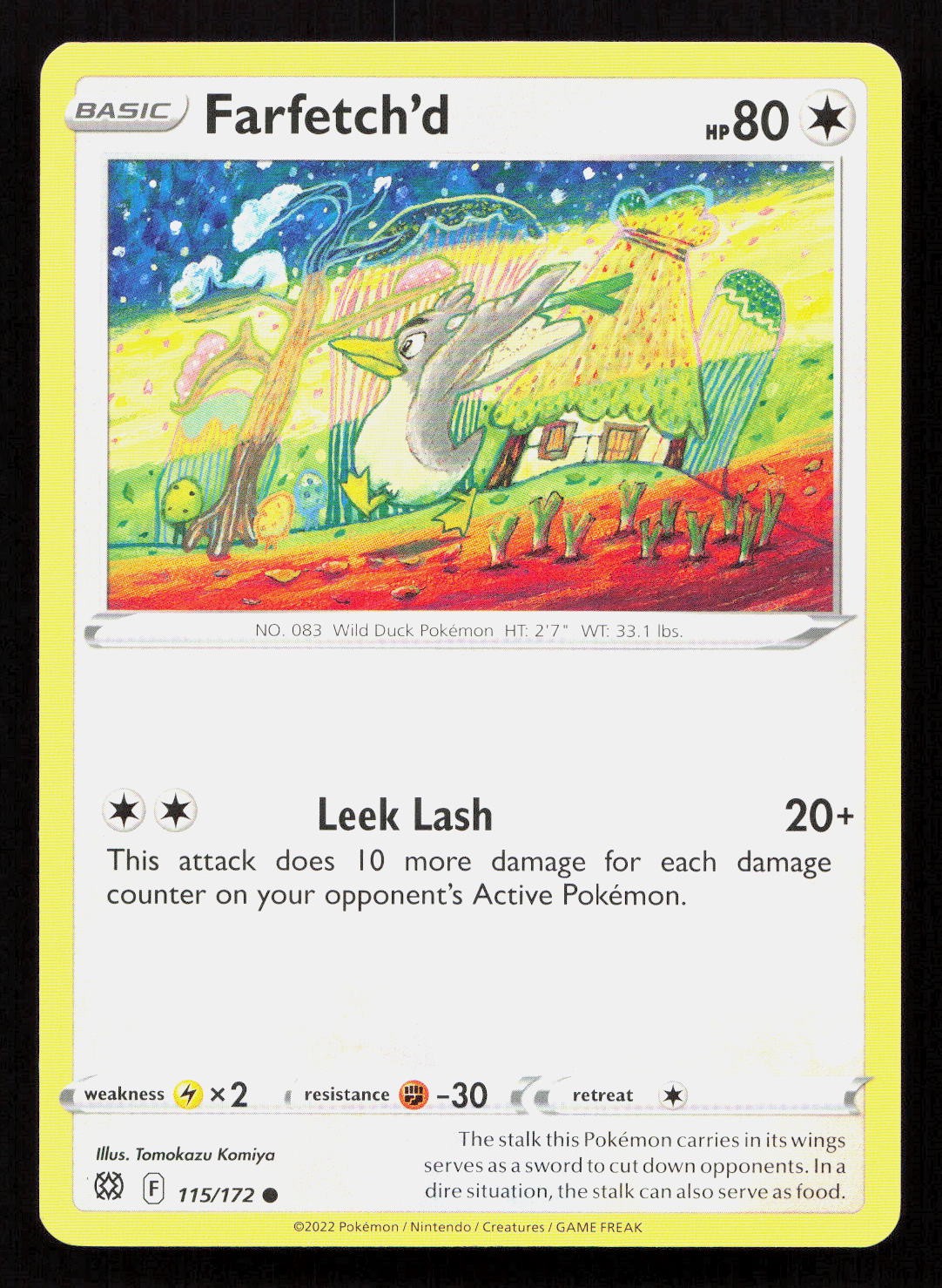 Pokemon FARFETCH'D 115/172 BRILLIANT STARS