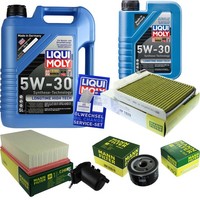 Mann Inspektionspaket 6L Liqui Moly Longtime 5W-30 FüR Nissan Micra III 1.5 Dci
