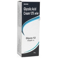 GLYCO 12 Glycolic Acid CREAM 12 - Reduces Wrinkles, Prevents Acne 30 gm