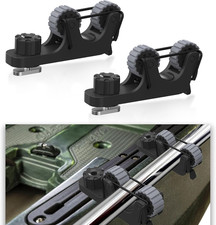 1006 2 PCS Adjustable Kayak Paddle Holder Track Mount Fits Various Shaft Diamete