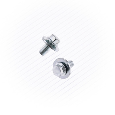 Bolt Motorcycle Hardware, Inc 6X12MM With Washers 16MM 10 Pack