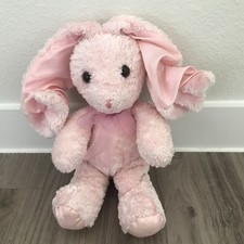 Commonwealth Pink Bunny Plush Squiggly Curly Satin Ears Stuffed Walmart 1999