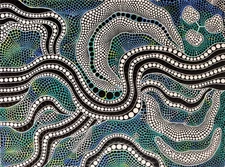 Black and White Abstract Painting Psychedelic Geometric Art Optical Illusion