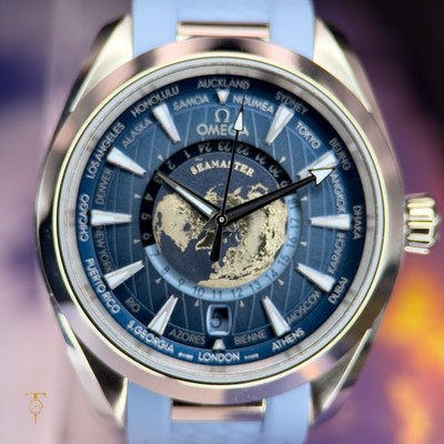 Omega Seamaster Aqua Terra Worldtimer, Summer Blue, 2026, Full Set, New Unworn