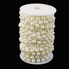 Pearl Garland 11 Yards/33Feet Artificial Pearl Bead Chain Trim Strands Roll,