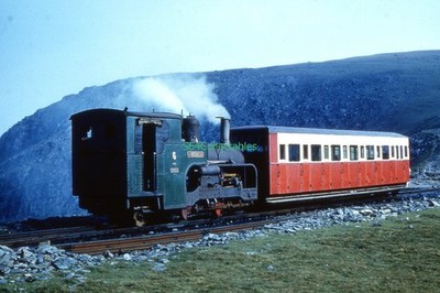 S165 35mm Slide  Snowdon Mountain Railway No. 6 Padarn c.1979