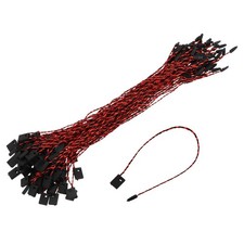 140Pcs Nylon Hang Tag String 6.7" Snap Lock Pins Loop Price Tag Red Black