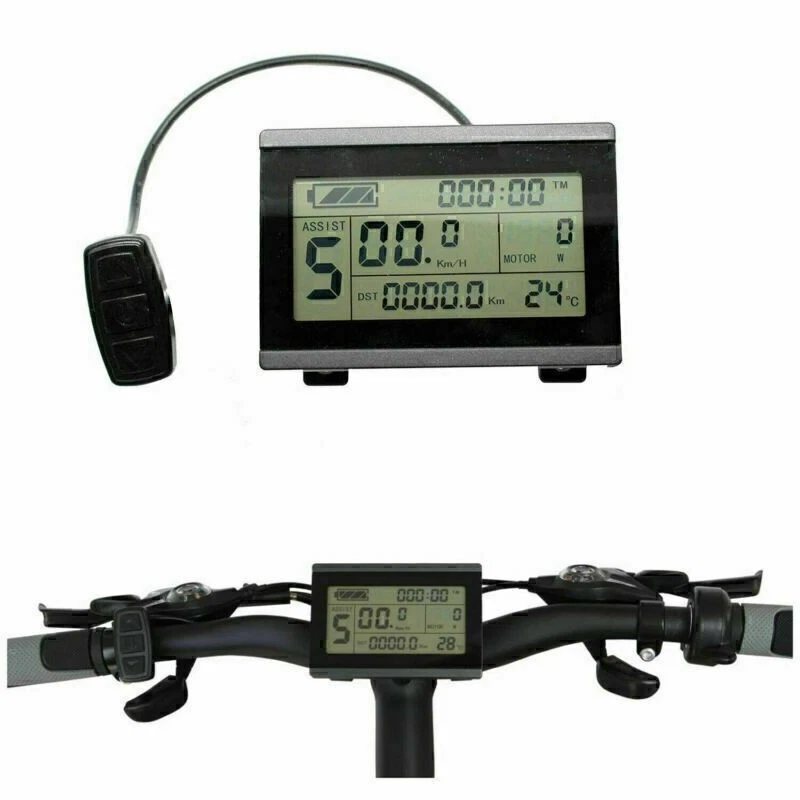 E-Bike Pedelec Display Bordcomputer KT-LCD3 Tachoanzeige 24V 36V 48V Tachometer - Bild 4 von 4