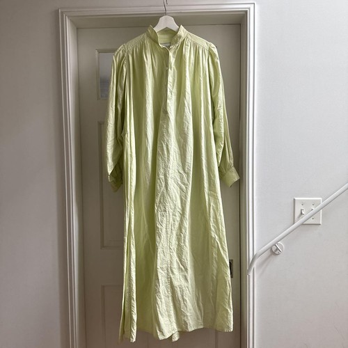 Smock Sleeve Long Kaftan Dress Light Relax Ron Green Fit TEN Herman x Shirt - Picture 6 of 6