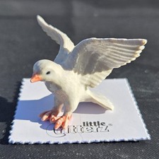 LITTLE CRITTERZ Bird White Dove "Messenger" Mini Figurine New FREE SHIP LC848