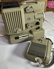 Eumig P8 Cine Film Projector,Power Lead, Eumig Electric 8mm Movie  Camera & Box