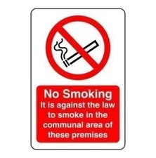 No smoking in this premises sign PVC Sticker Dibond