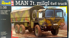REVELL 1:35 KIT MEZZO MILITARE CAMION MAN 7t. MILGL 6x6 TRUCK  25,4 cm   03081