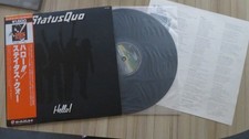 STATUS QUO-HELLO JAPAN PRESS VINYL INSERTS, O...