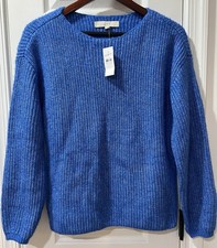 Loft Blue Sweater New W/ Tags Pullover Cozy L/S Fall School Work, Small