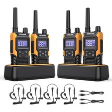 T4 Long Range Walkie Talkies, Portable Two Way Radios IP67 Waterproof, with E...
