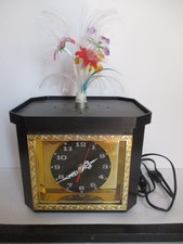 RARA LAMPADA A FIBRE OTTICHE FIORI OROLOGIO ANNI '80