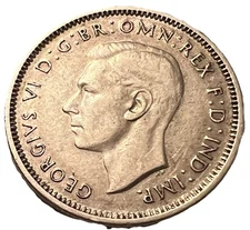 1938 (M) 🇦🇺 Australia Silver One Shilling - Combined Shipping - Lot C76b