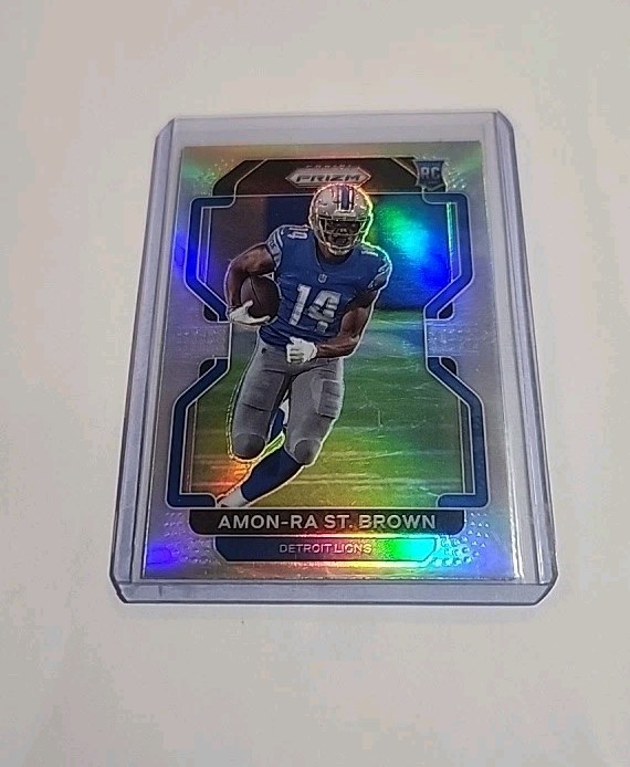 2021 Panini Prizm - Rookie Amon-Ra St. Brown #358 Silver Prizm (RC)