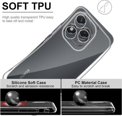 Custodia Pixfab Per Honor 400 Lite/Pro: Trasparente, Antiurto E Con Protezione Schermo In Vetro Temperato!