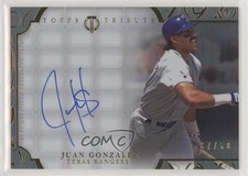 2015 Topps Tribute Auto Black 37/50 Juan Gonzalez #TA-JG Auto 0b0