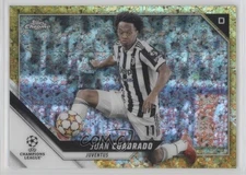 2021-22 Topps Chrome UCL Neon Green Lava Refractor Juan Cuadrado #142