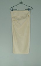 New ZARA WOMAN'S MIDI Strapless Dress Pale Yellow SIZE M NWT