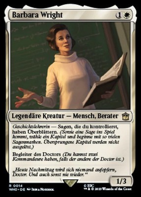 Magic/MTG Barbara Wright WHO-14 Rare Deutsch Neu