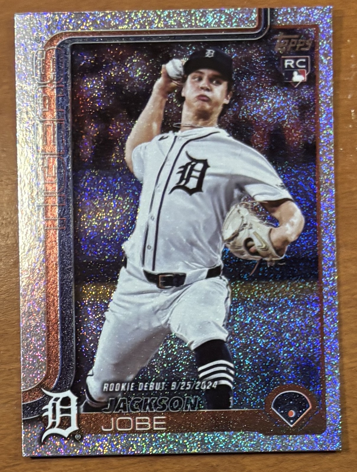 2025 Topps Update Jackson Jobe RC Sandglitter Parallel US193 Tigers