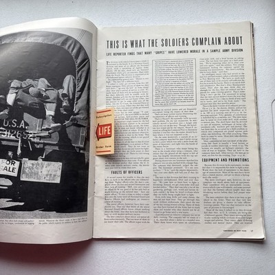 Life Magazine August 18, 1941 Volume 11 No. 7 Vintage WWII ERA. | eBay