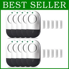 Battery Powered Window Alarms - 10 Pack